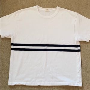 White and navy stripped Brandy Melville top